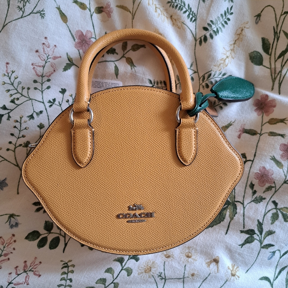 NWT Lemon Coach Purse